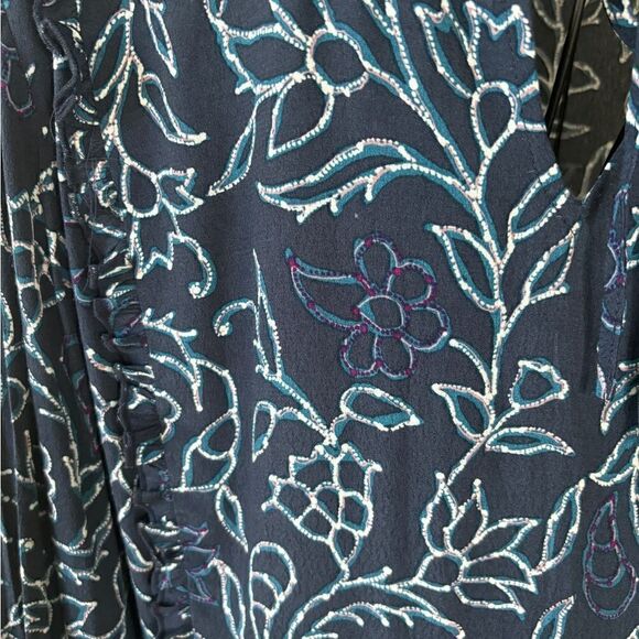 Caslon Navy Floral Midi Dress - Picture 4 of 7